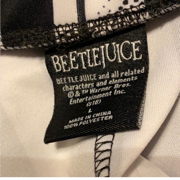 HP BEETLEJUICE-MATCHING CIRCLE SKIRT & LONG SLEEVE TOP SET~PETER PAN COLLAR - Picture 5 of 10